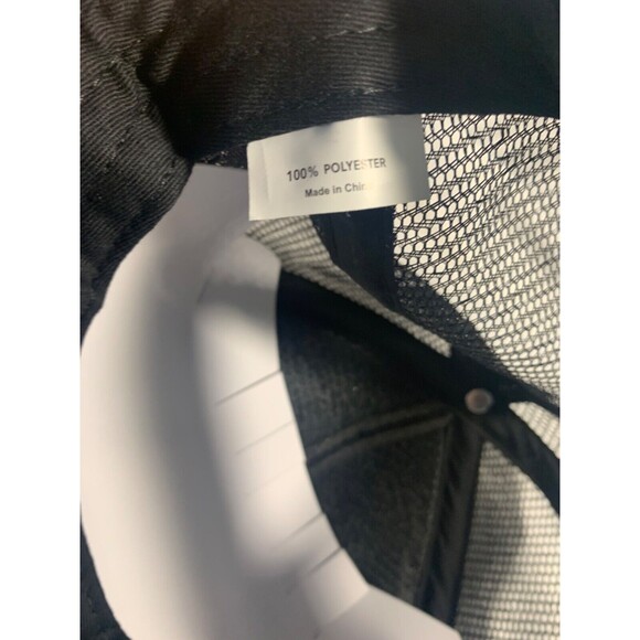 Ruxen Black Logo Hat Cap Black Embroidered Snapback Trucker Streetwear NEW - Picture 5 of 5